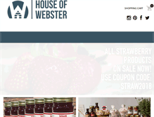 Tablet Screenshot of houseofwebster.com